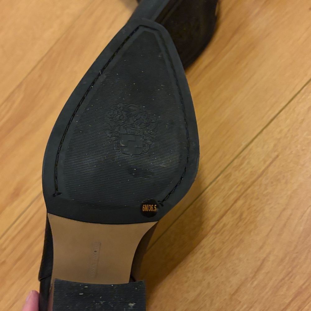 Vince Camuto Black Leather Ankle Booties - Picture 4 of 4